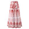European and American Retro Ethnic Bohemian Bikini Mesh Round Skirt Three-piece Vacation Beach Multi-color Swimsuit Women