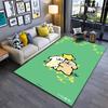 Green Cartoon Carpet with Cute Animal Design and Star Accents Suitable for Use As an Anti-slip for Living Room Bedroom Sofas