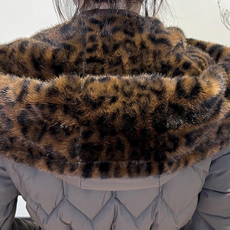 Plus Size L-7XL Fashion Winter Jackets Woman Long Parkas Hooded Faux Fur Collar Loose Thick Warm Overcoat Casual Women's Coats With Belt