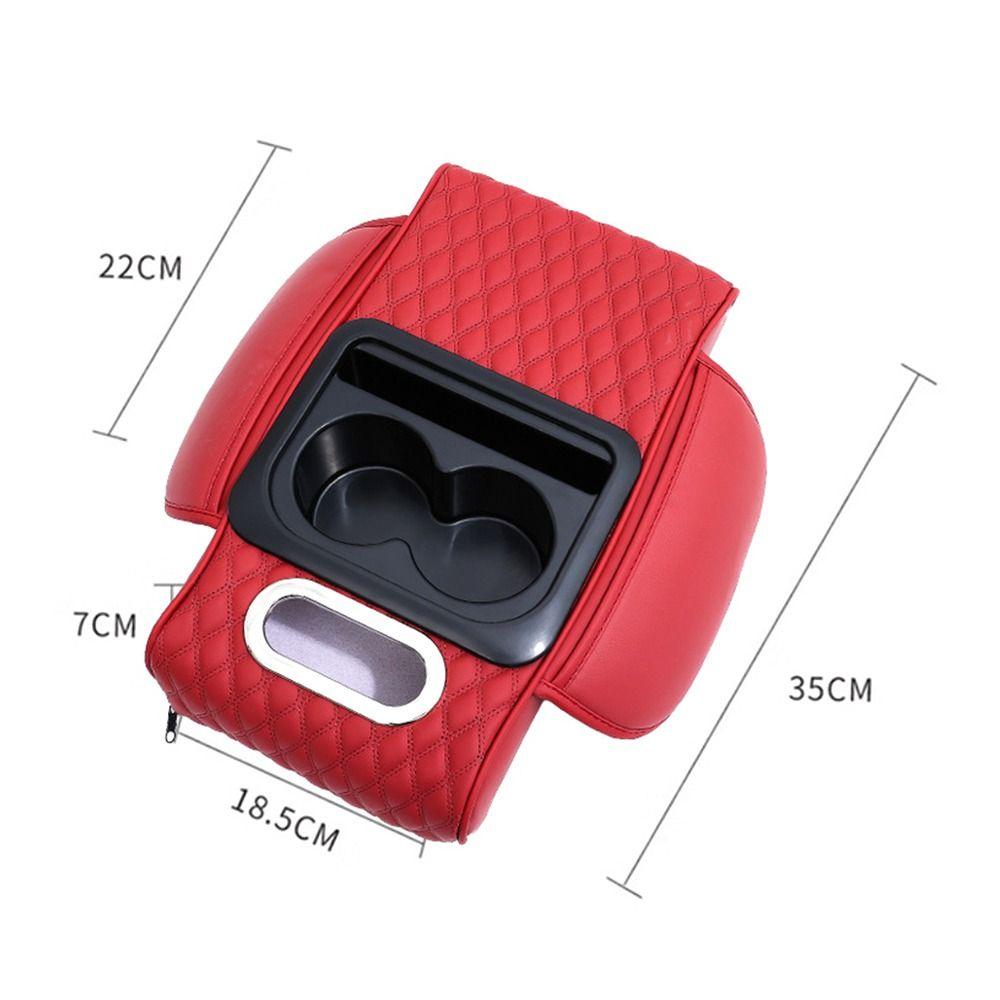 Multifunctional Center Console Armrest Cushion PU Leather Car Armrest Pillow New Armrest Pad  Car