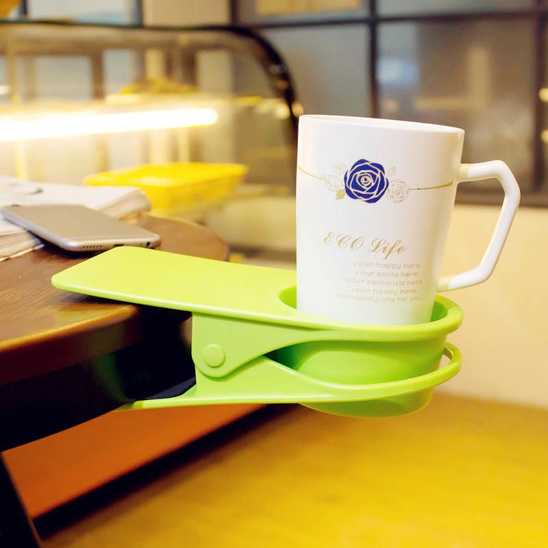 2pcs/set Creative Home Large Desktop Mug Clip Deskside Cup Holder Cup Holder Placeholder Clip