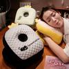 Cute Cartoon Ice Silk Bean Fluff Pillow Student Nap Pillow Comfortable Soft Waable Home Decorative Pillow for School Use