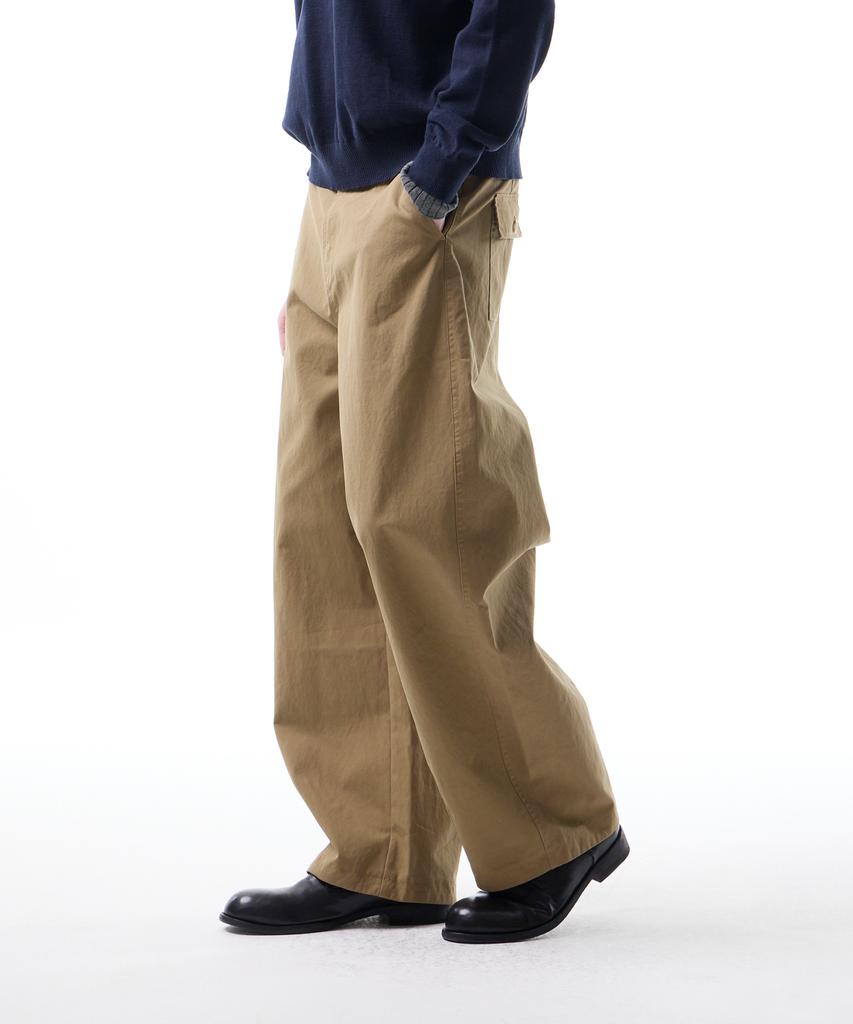 LEARVE Phlox Semi-Curved Wide Chino Pants (3 Colors)