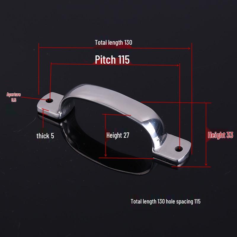 304 Stainless Steel Heavy Duty Pull Handle for Industrial Doors and Windows