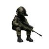 Miniature Tactic Soldier Figurine Decorative Rifleman Ornament Mini Soldier Resin Figurine Collectible for Veterans Men