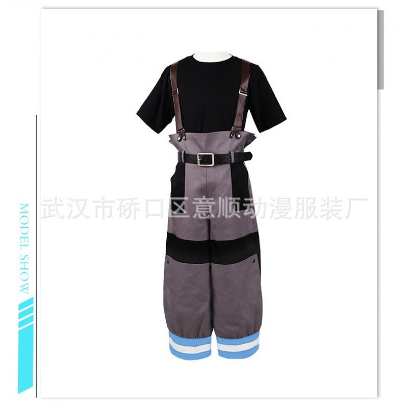 Cosplay kostým Fire Force Anime Stejný styl Tým 8 Shinra Kusakabe Oblečení Dámské