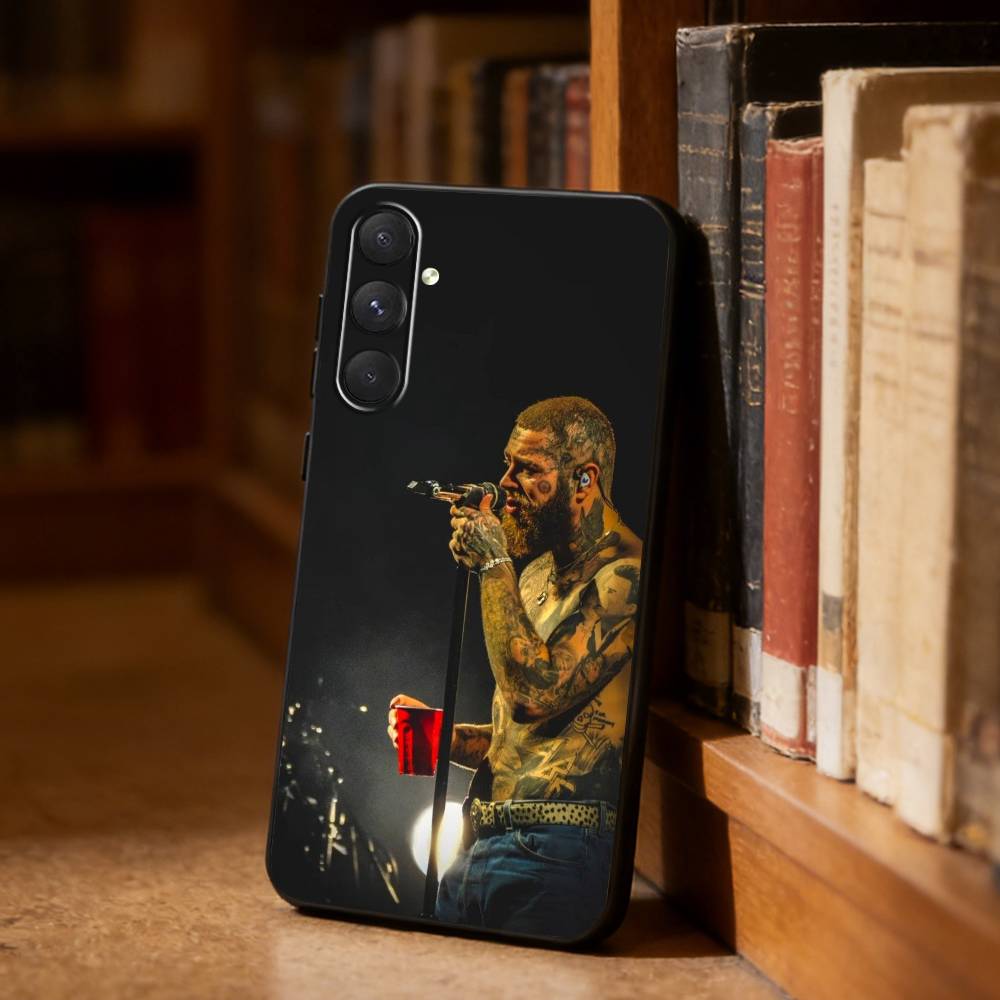 King P-Post M-Malone  Phone Case For Samsung S26,S25,S24,S23,S22,S21,Ultra,Plus,FE Black Soft Cover