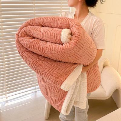GPPNKC Double-Layer Winter Sofa Blanket
