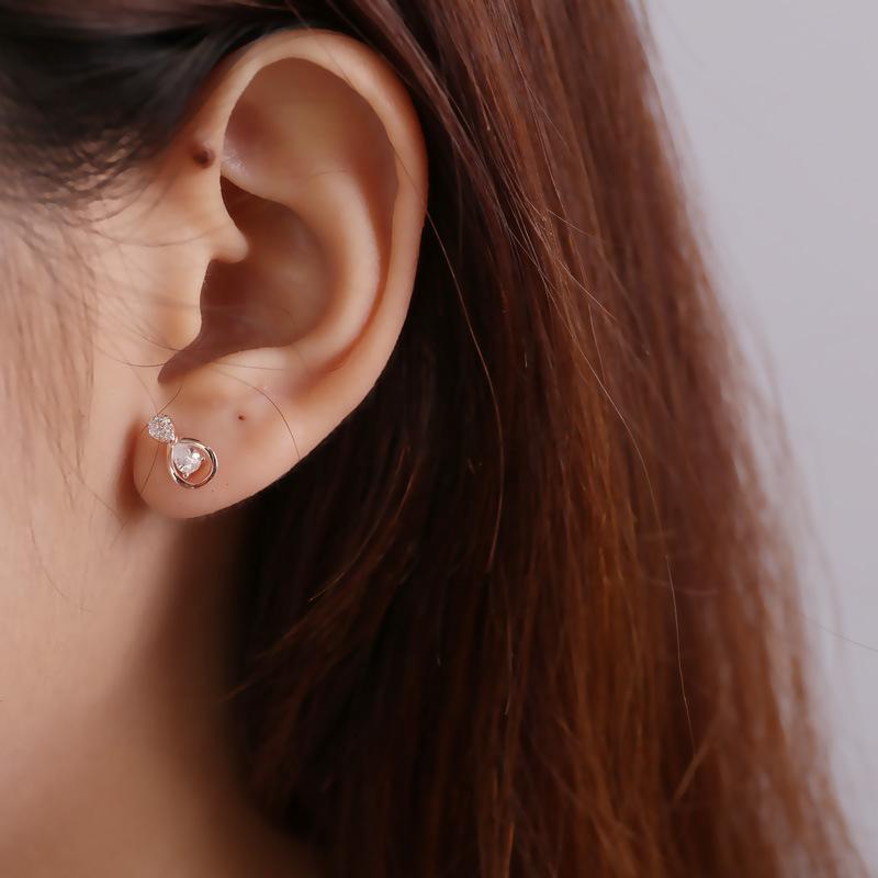 Diamond-encrusted Zircon Drop Earrings for Women  Fashionable  Luxurious Niche Design  High-end Earrings