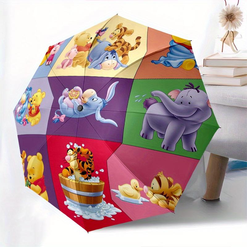 

Lovely Winnie and Friends Cartoon Cartoon Umbrella, Portable 3-Fold Compact Umbrella, Suitable for Camping, Hiking and Travel, Ideal Easter