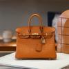 Platinum Bag Ostrich Pattern Cowhide Fashionable Handbag Authentic Leather High-end Commuting Women's