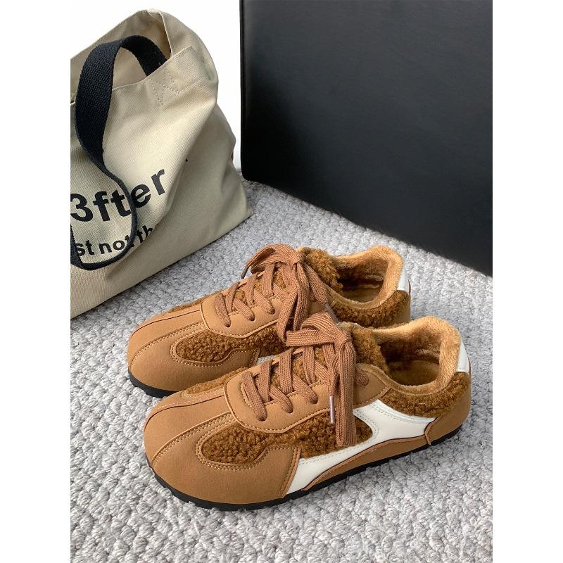 Winter new velvet casual shoes women's warm two cotton women's shoes 3136