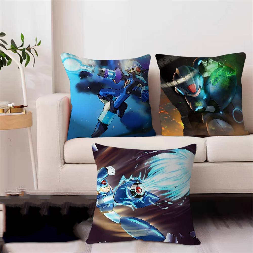 Game Megaman Personalized Pillow Cover Kids Bedroom Wild Party Decor Pillowcase Kid Birthday Shower Gift
