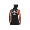 Under Armour Project Black Adam Project Rock Solid Color Printed Letter Drawstring Hooded Sports Casual Sleeveless Vest Men vest 1377748-001