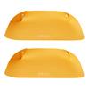 2Pcs Pet Food Mats Waterproof Non Slip Cat Meal Mat Faux Leather Pet