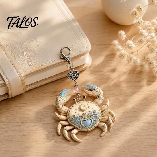 Zodiac Sign Pendant 12 Keychain with Keepsake Card, Star Pendant, Backpack Handbag Purse Charm, Inspirational Gift for Men Women