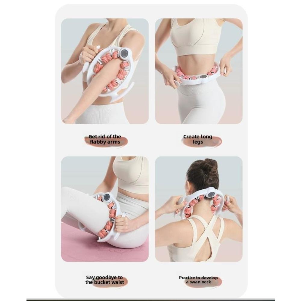 Ring-Beinclip-Rollenmassagegerät, Beinmassagegerät, Yoga-Fitnesshilfe, Bein-Schönheitsartefakt, 3 abnehmbare Teile