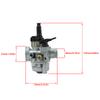 For Dellorto PHVA 17.5 ED Motorcycle Carburetor For Aprilia Piaggio Derbi Vespa Piaggio Engine 50cc 2-stroke Scooter Replacement