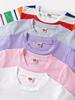 Summer Kids Short Sleeve T-Shirt 5-Pack, Solid & Striped Crew Neck Tees, Toddler Casual Tops