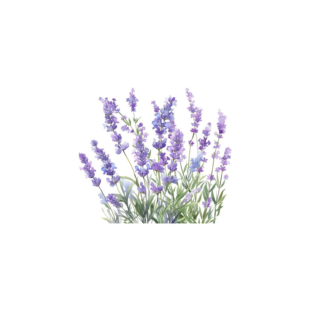 Lavender Toilet Stickers, Purple Floral Waterproof Removable Decals for Bathroom & Living Room Wall Decor