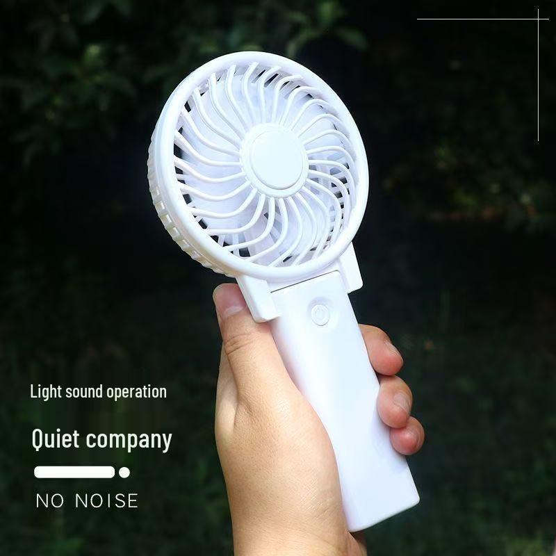 Influencer Handheld Mini Fan: Portable Battery Fan for Students and Desktops