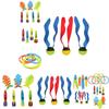 Interactive Swimming Pool Diving Toy Rings And Torpedo Set For Children Age 3 To 6