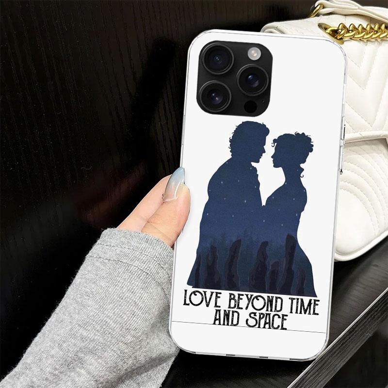 Outlander TV Case for iPhone 13 12 Mini 11 Pro Max Soft Phone Cover X XS XR 7 SE 8 Plus 6 6S 5 5S Silicone Black Capa