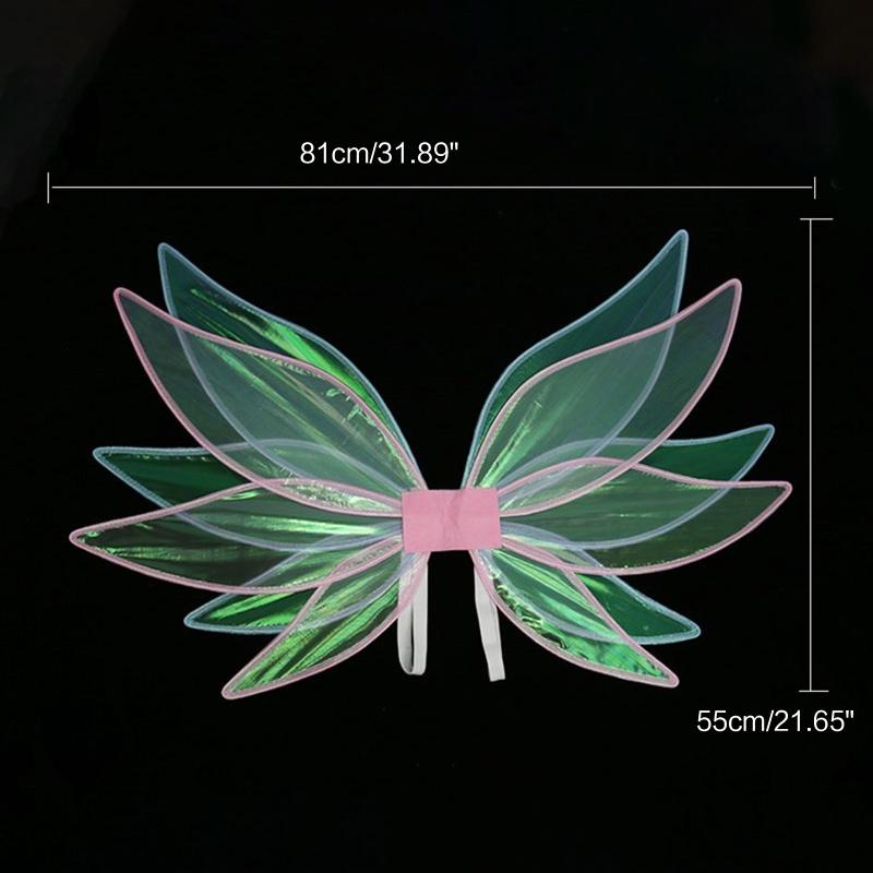 Faltbare Fee für Schmetterlingsflügel Engelsflügel für Kinder Party Kostüm Fotografie Requisiten für Halloween Cospla