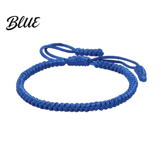 Layered Bracelet Set 1/2/5/8/10Pcs Blue Woven Bracelets Adjustable Size Handmade