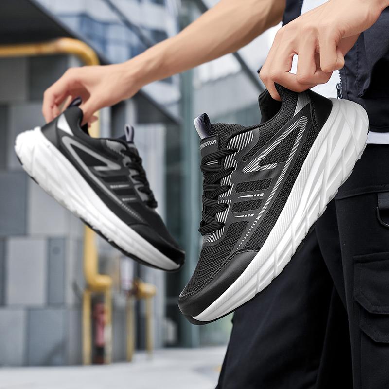 Neue Herren Multifunktionale Atmungsaktive Mode Sport Komfort Mesh Weichsohlige Sportschuhe 39-47 Dreifarbig