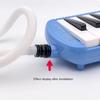 White/Black Melodica Flexible Tube ABS Mouthpiece Blowpipe New Mouth Security Stretchable Pianica