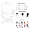 Computer Elastic Stretch Universal Protector Cover Seat Cover Split Office Chair Cover Slipcover