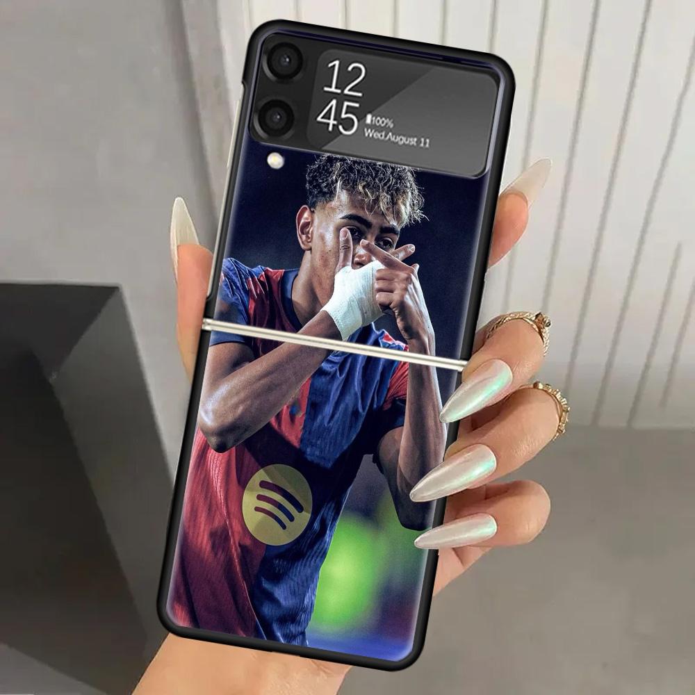 

Чехол-бампер L-Lamine Y-Yamal 19 из твердого поликарбоната для Samsung Galaxy Z Flip 7 6 5 4 3 Черный ZFlip7 ZFlip6 Flip5 Flip4 Flip3 5G Печатная крышка Samsung Z Flip 3
