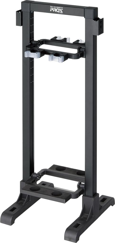 Folding Slim Rod Stand High Black 4 Rod Capacity PX166HMK Multifunctional Rod Stand (PROX) Type/Matte