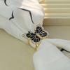 Rhinestone Butterfly Scarf Ring Elegant Scarf Clip Ring X-shape Scarf Holder Ring for Women Silk Scarves Neckerchief Shawls Fashion Accessories