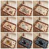 Durable 40*60cm Bath Mat Dirt-scraping Surface Water Absorption Pony Door Mat Household Washable Doormat Home Decoration