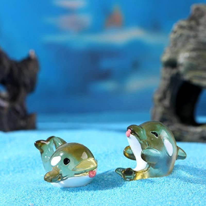 Adorable Resin Ocean Animal Figurines With Cute Cartoon Designs Including Whale Jellyfish Hermit Crab And More