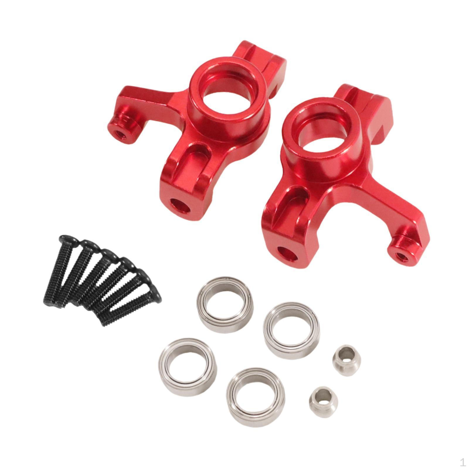 

RC Car Front And Rear Steering Cups, Stylish Sturdy, Replacement for 1/14 144016 144018 Models червоний