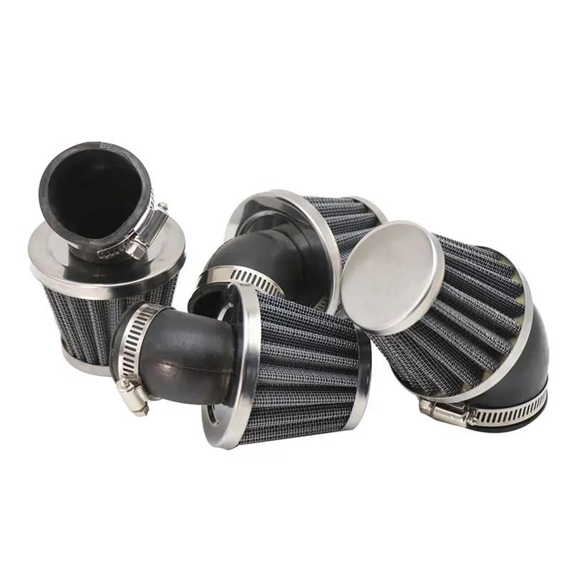 Motorcycle Scooter Air Filter 35mm 38mm 42mm 45mm 48mm 50mm Bend Elbow Neck Motor Air Filter Cleaner for 50cc 110cc 125cc 140cc Air Filters 7