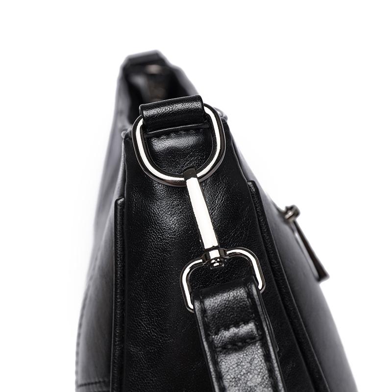 Multi Functional Casual Crossbody Bag PU Soft Leather Retro Crossbody Bag Women's Shoulder Bag Simple Casual Bag