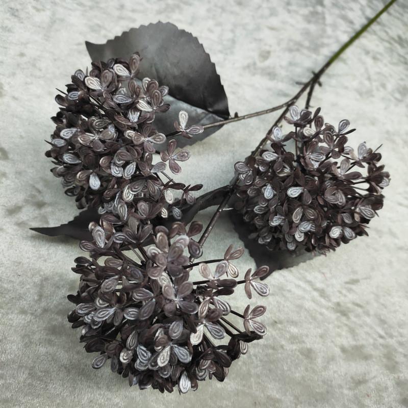 Artificial Snowball Hydrangea Stems Multibranch For Wedding Home Decor Gift