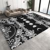 3D children's rug, skull, abstract skull moon rug, baby room rug, boy's room rug