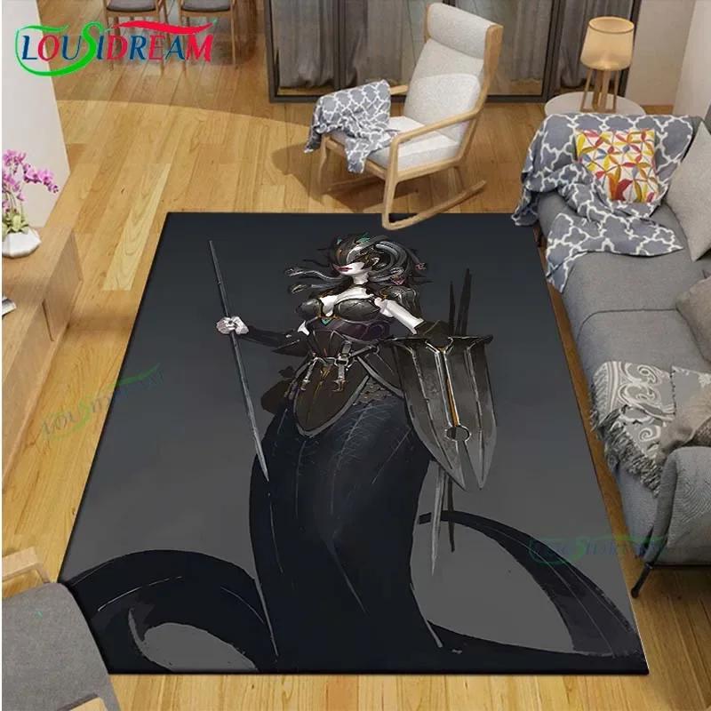3D Fashion Myth Godman Mythical Beast Printed Carpet Living Room Anti-Skid Area Rug Kids Bedroom Mats Yoga Mat Carpet Decor Gift