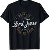 2026 Cotton Oversize T Shirt Believe In The Lord Jesus and Your Saved - Christian Women's and Men's Print Unisex T-Shirt