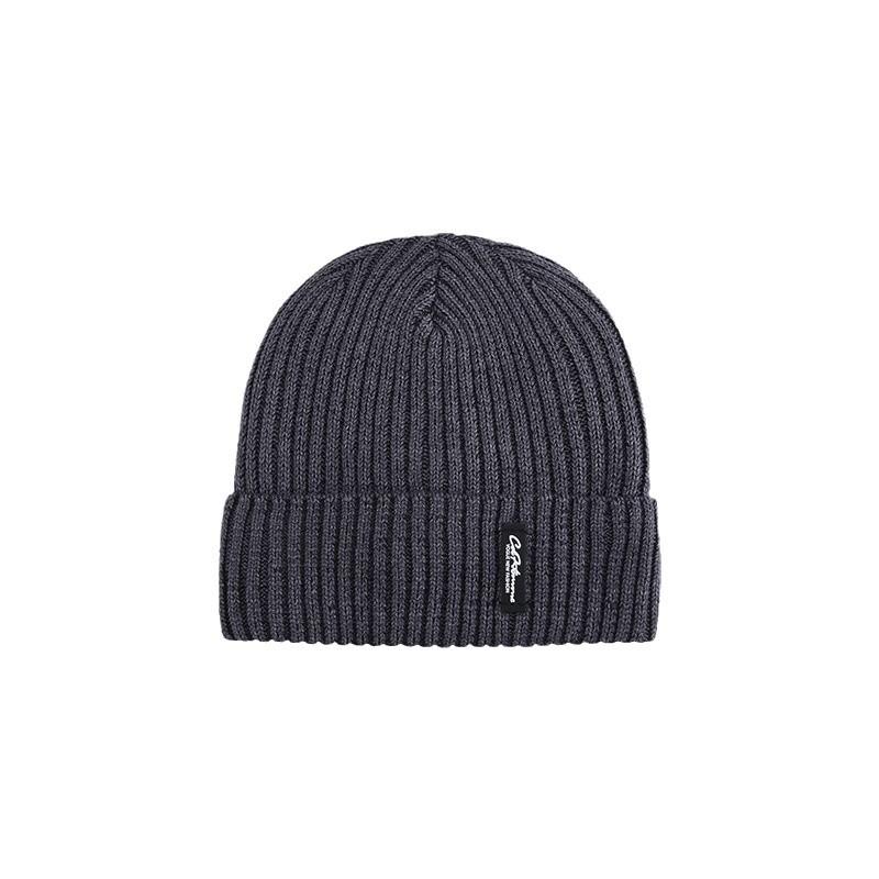 Autumn and Winter Hat Men's Plus Velvet Thickened Cold proof Knitted Hat Warm Wool Hat Windproof Cold Hat