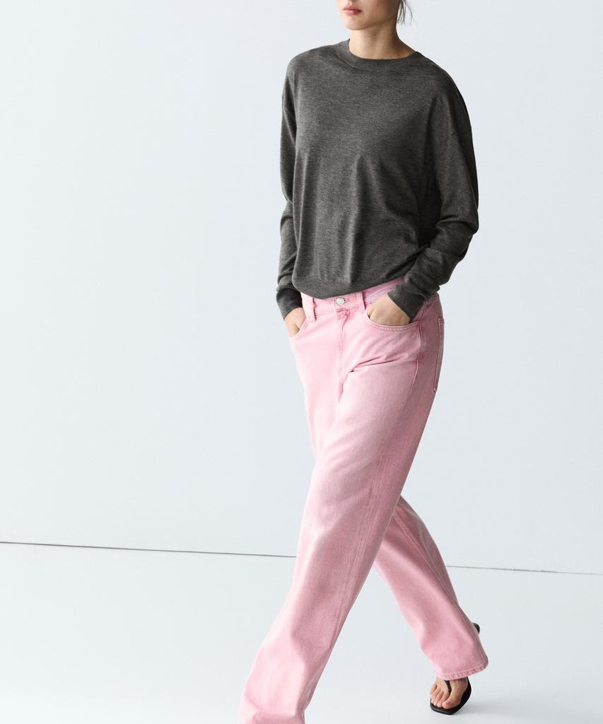 Masimodutti Wool Blend Fine Knit Sweater