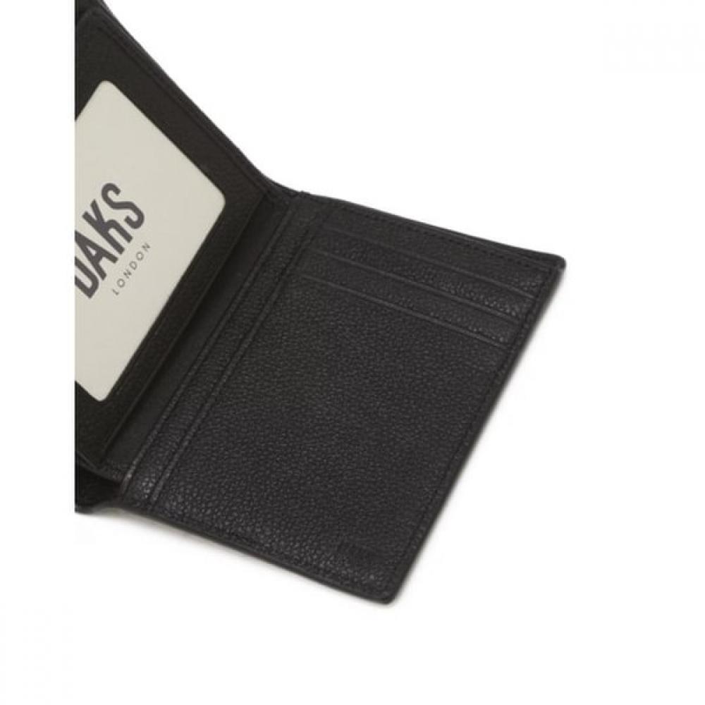 Daks Alexandra Signature Check Black Calf Leather Medium Wallet Dbwa6f727bk