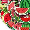 Assorted Fruit Stickers for Notebooks 50PCS Cartoon Watermelon Stickers, Waterproof Vinyl Decals, Summer Cute Decals Laptops DIY Crafts Water Bottles