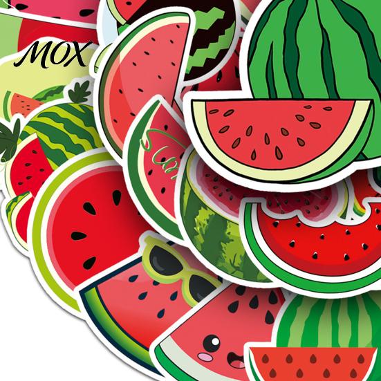 Assorted Fruit Stickers for Notebooks 50PCS Cartoon Watermelon Stickers, Waterproof Vinyl Decals, Summer Cute Decals Laptops DIY Crafts Water Bottles