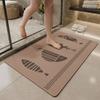 Cartoon Water Absorbent Bath Mat Non-Slip Bathroom Rug for Toilet & Shower Soft Absorbent Floor Towel for Home Bathroom Decor